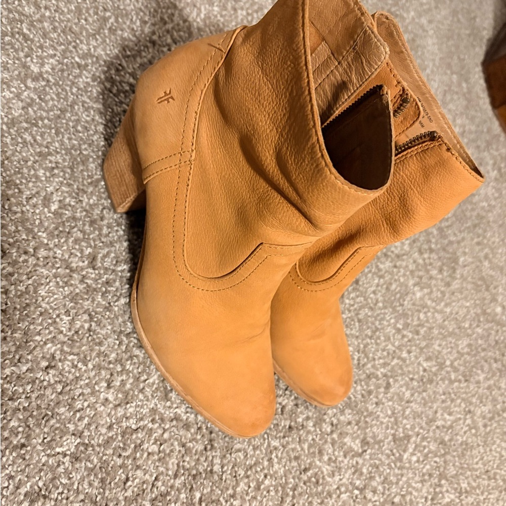Tan Leather Ankle Boots